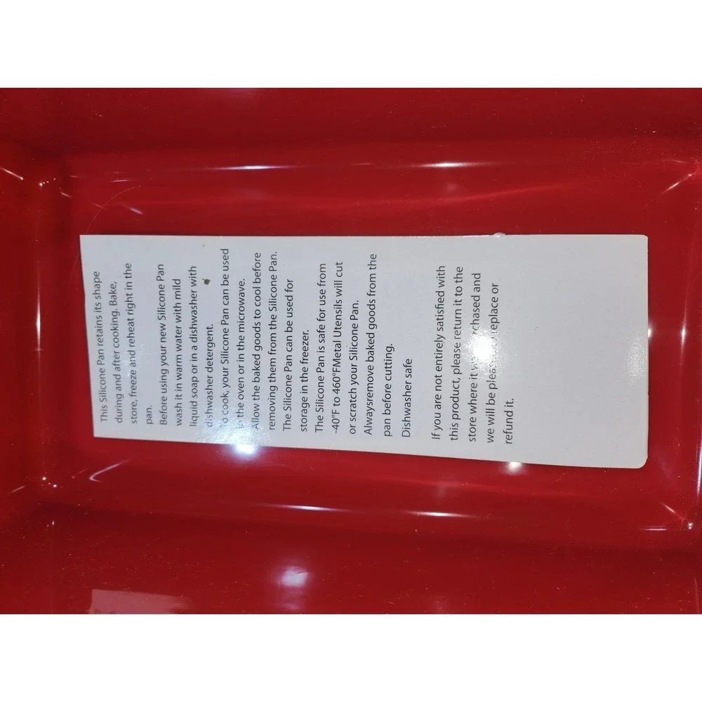 Crofton Silicone Loaf Pan, Red, NWOT